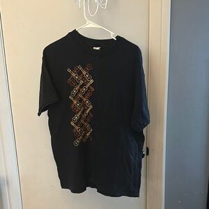 Hawaiian Force Black Shirt with ukulele